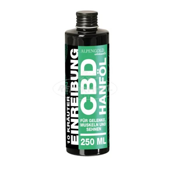 Alpengold Bedörzsölő CBD+10 gyógynövény 250ml