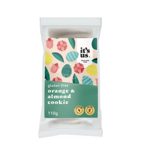 It's us gluténmentes narancs-mandula ízű keksz 110g