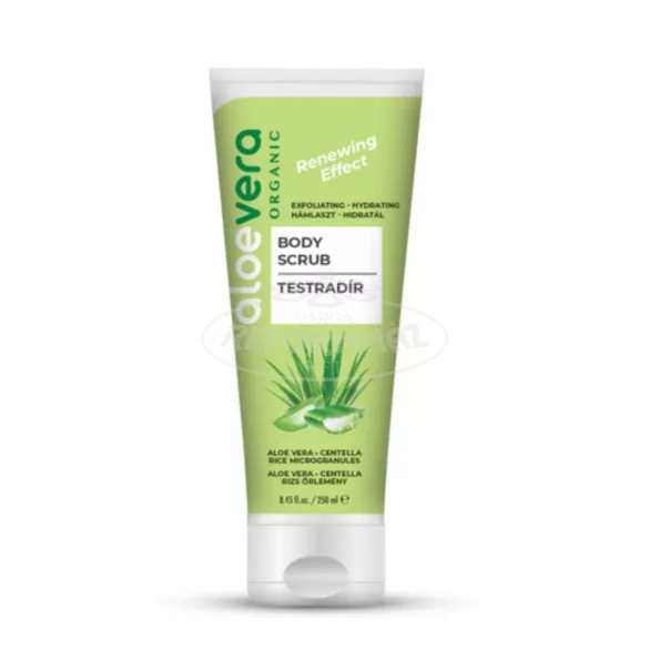 Alveola Aloevera Organic bőrmegújító testradír 250ml