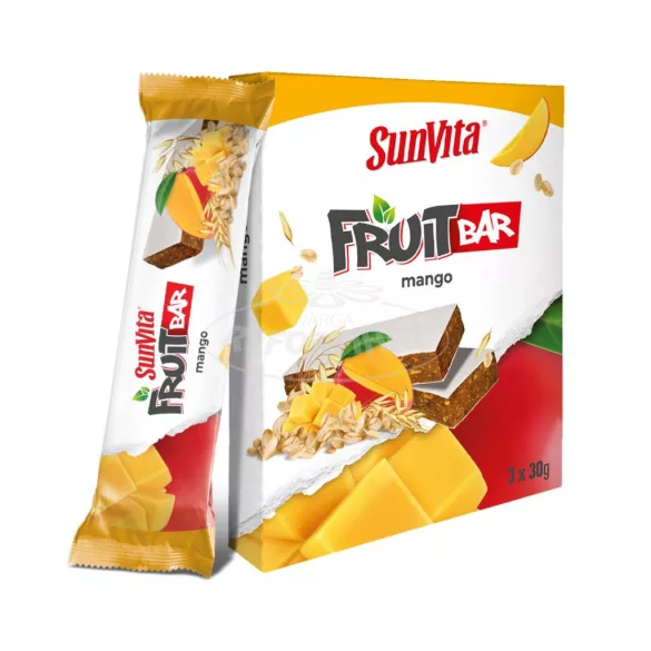 Sunvita Fruit bar ostyás mangó 3*30g 90g