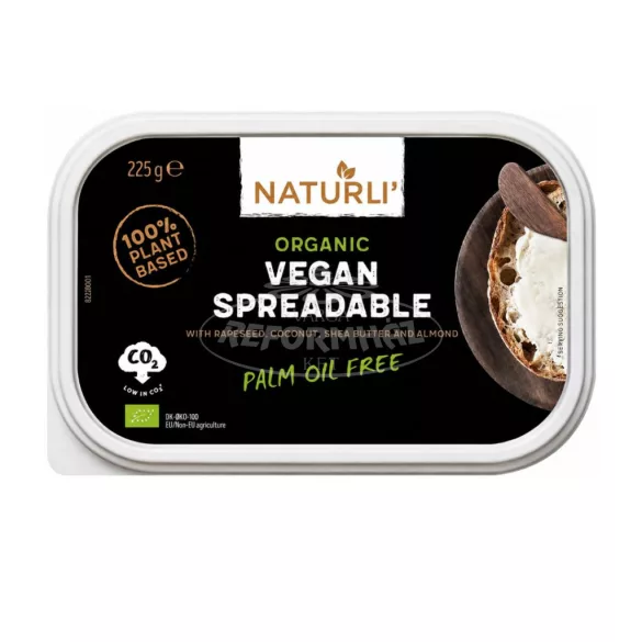 Naturli Vegan kenhető 75% zsírt.bio mandula ízű növ.vaj 225g