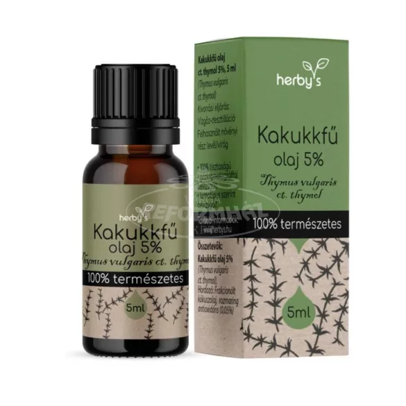 Herby's Kakukkfű olaj ct.thymol 5% FOOD GRADE 5ml