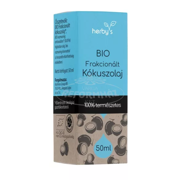 Herby's BIO Frakcionált kókuszolaj 100% 50ml