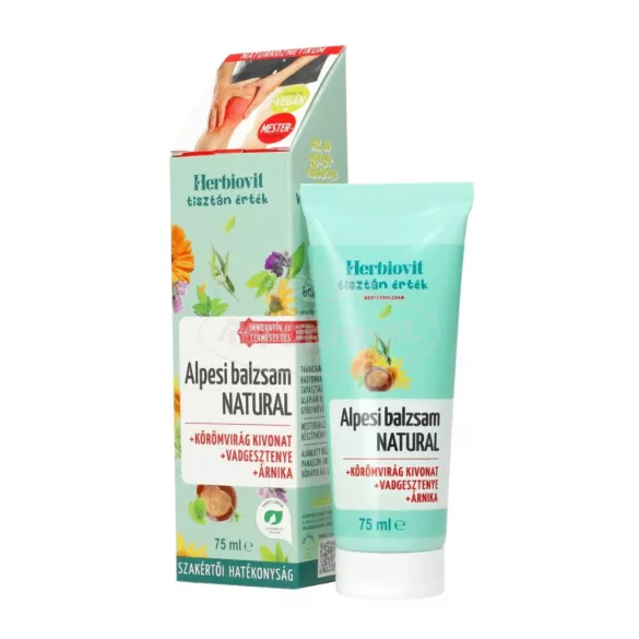 Herbiovit Alpesi balzsam Natural tubus 75ml