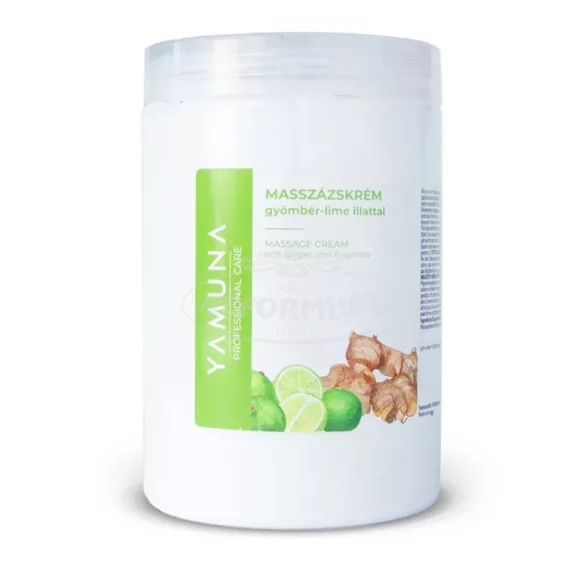 Yamuna masszázskrém gyömbér-lime illat 1000ml