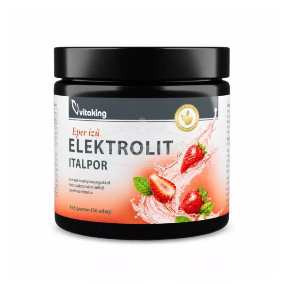 Vitaking Elektrolit italpor eper ízben 165g