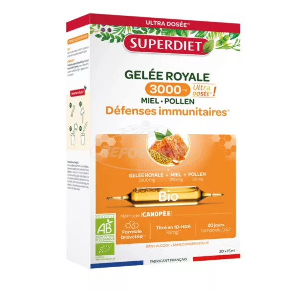 Superdiet méhpempő 3000 mg BIO 20*15 ml 300ml