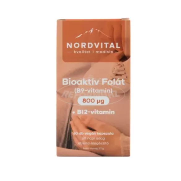 Nordvital B9[folát]-vitamin 800 mcg kapszula 60x