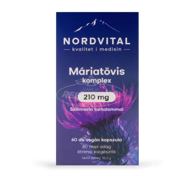 Nordvital Máriatövis komplex 210 mg kapszula 60x