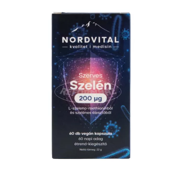 Nordvital Szerves Szelén vegán kapszula 60x