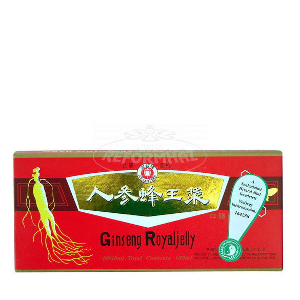Dr.Chen Ginseng royal jelly amp. piros fekete felirattal l 10x